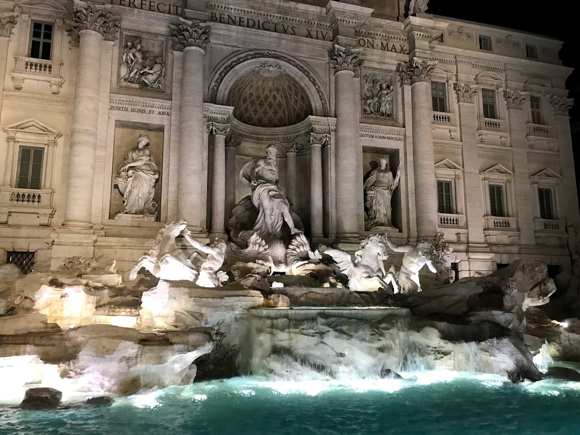 La fontana de Trevi, Roma