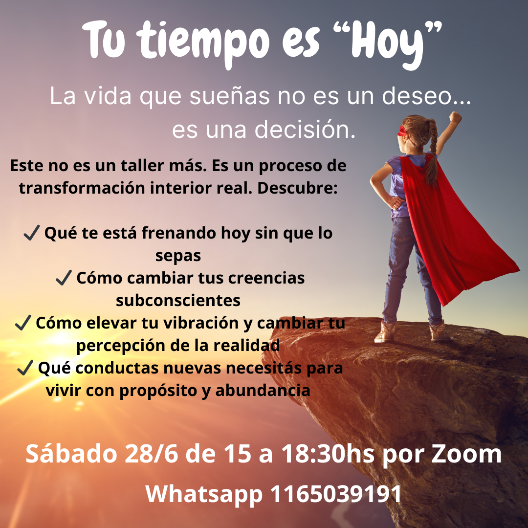 Taller Tu tiempo es hoy